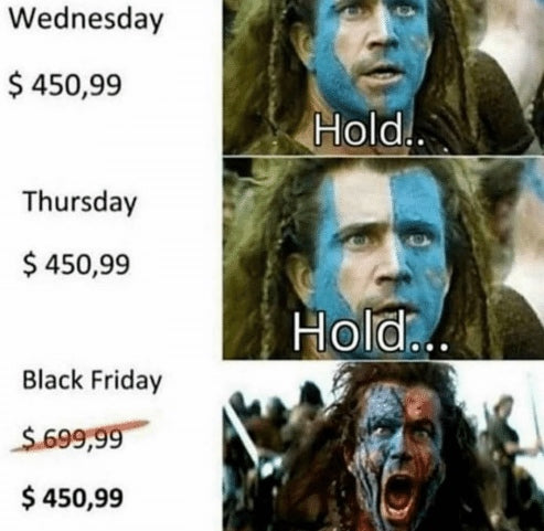 We don't like Black Friday Sales