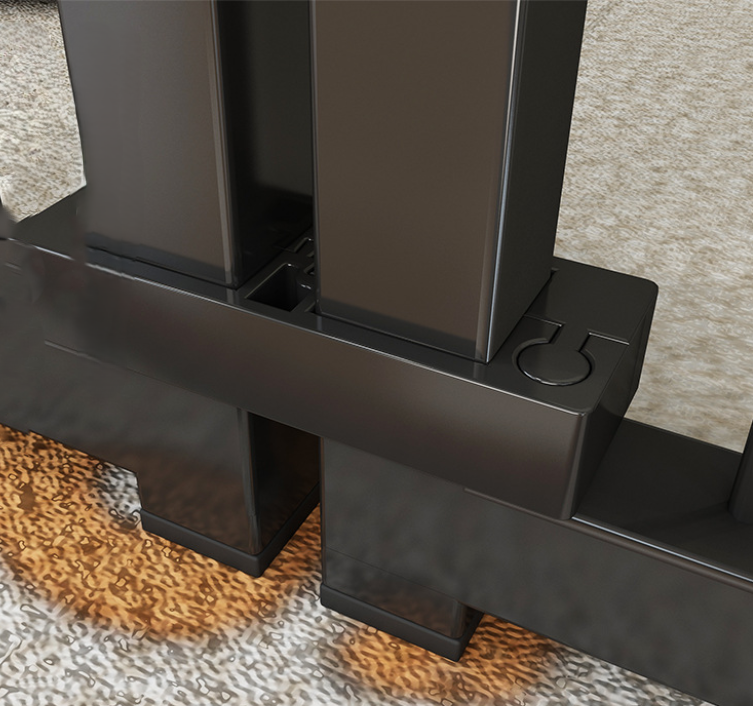 Metal Dog Pen, 6-panel, Lockable Gate 80x80cm Black | White - Shortie Friends