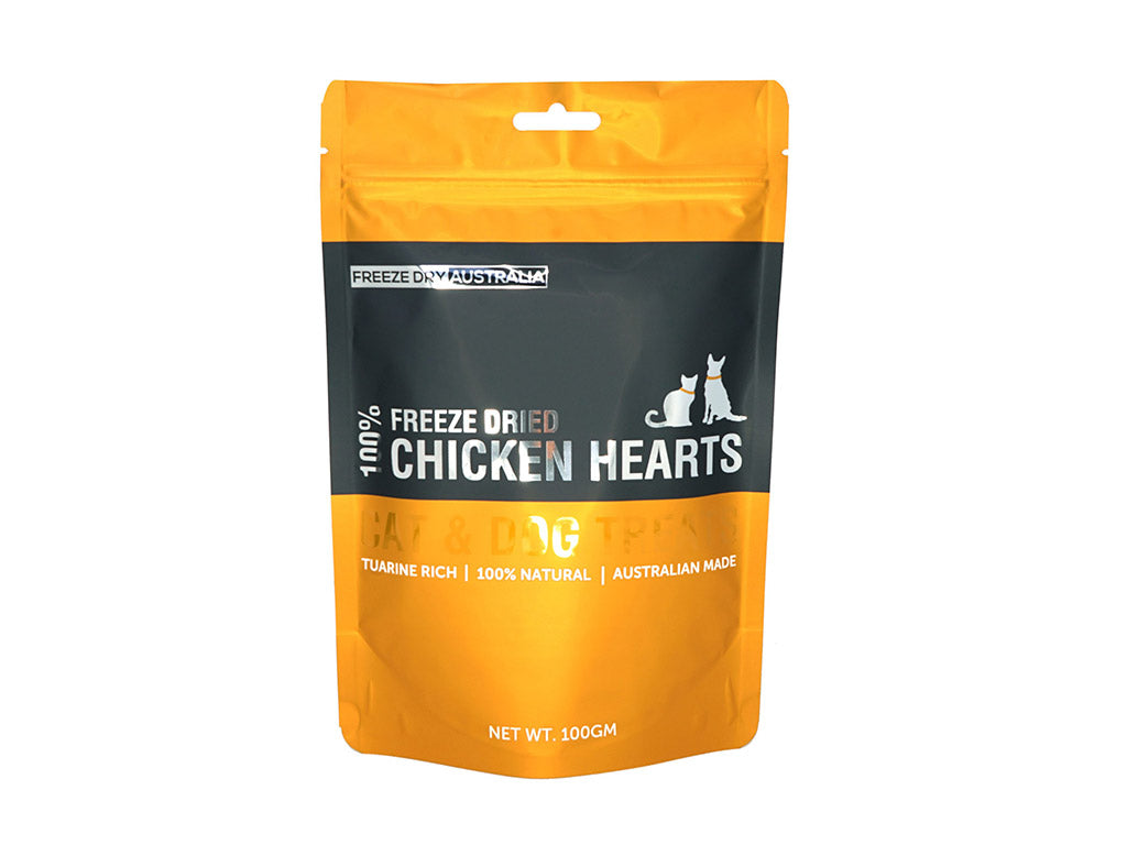Freeze Dry Australia Freeze Dried Chicken Hearts | Shortie Friends