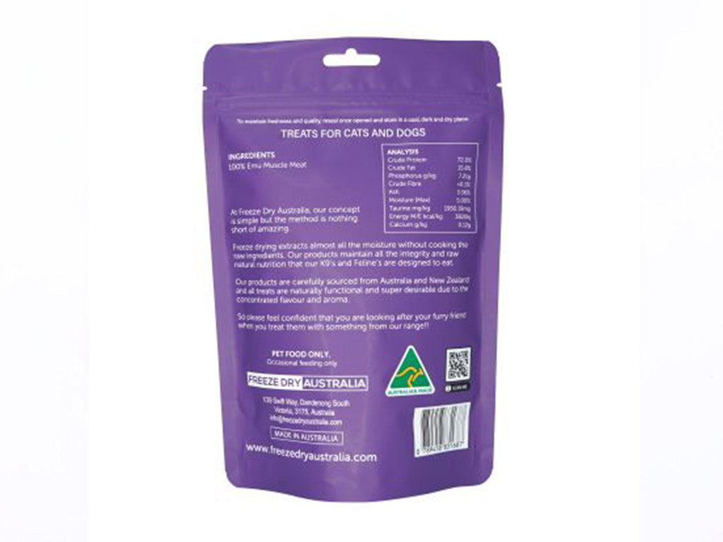 FDA Freeze Dried Emu Cookie | Shortie Friends