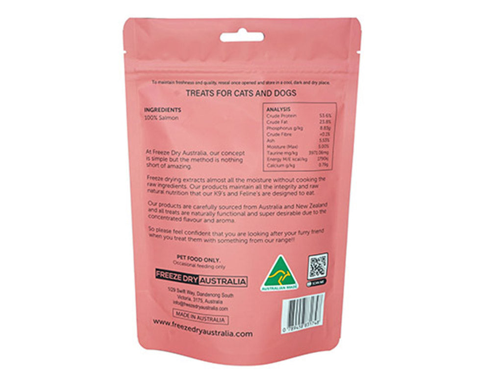 Freeze Dry Australia Freeze Dried Salmon Bellies | Shortie Friends