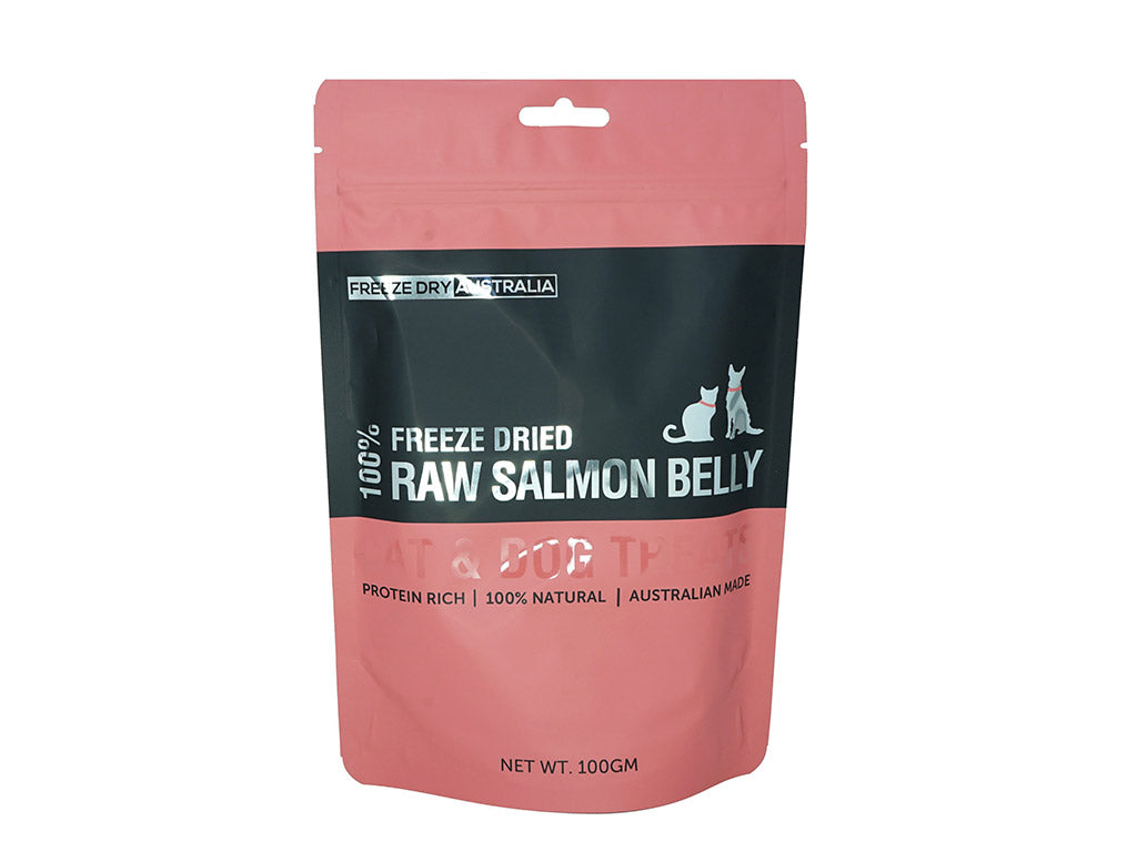 Freeze Dry Australia Freeze Dried Salmon Bellies | Shortie Friends