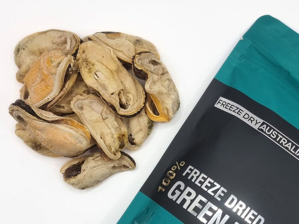 Freeze Dry Australia Freeze Dried Whole Green Lip Mussels | Shortie Friends