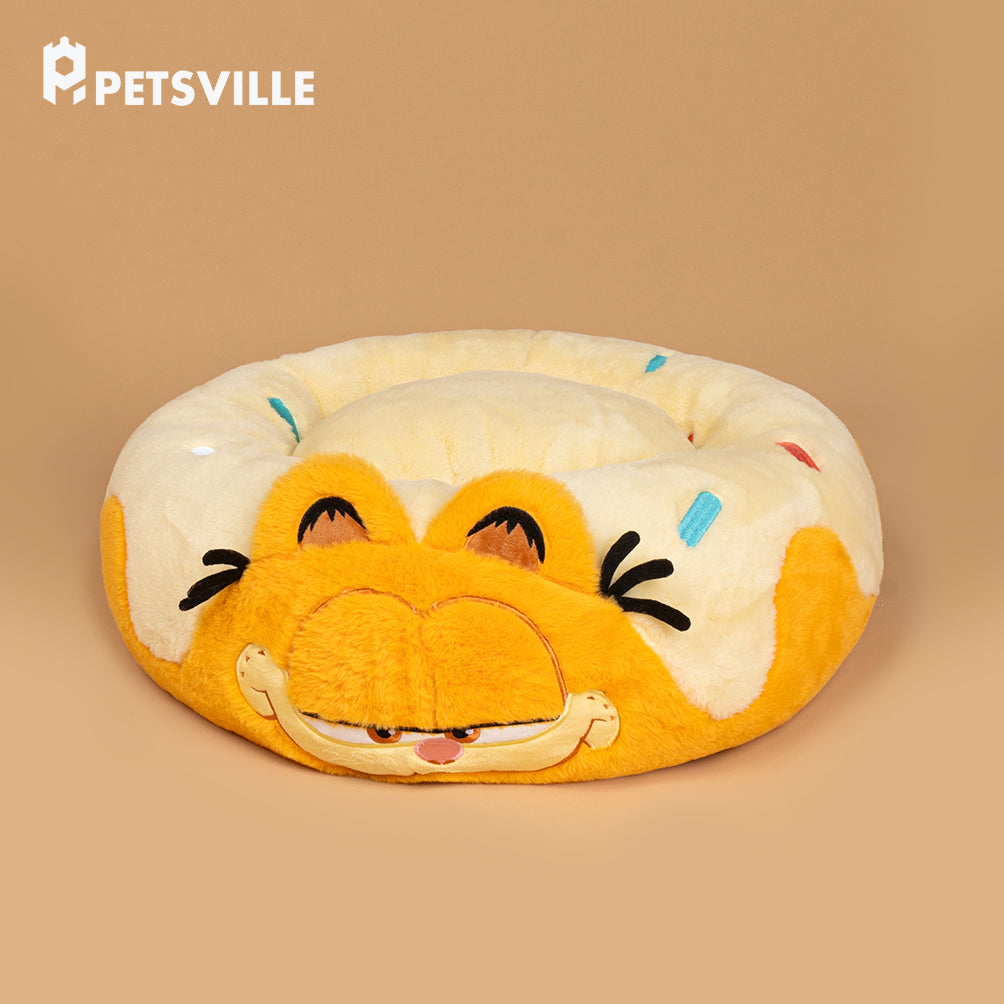 Garfield x Petsville Donut Bed Round | Shortie Friends