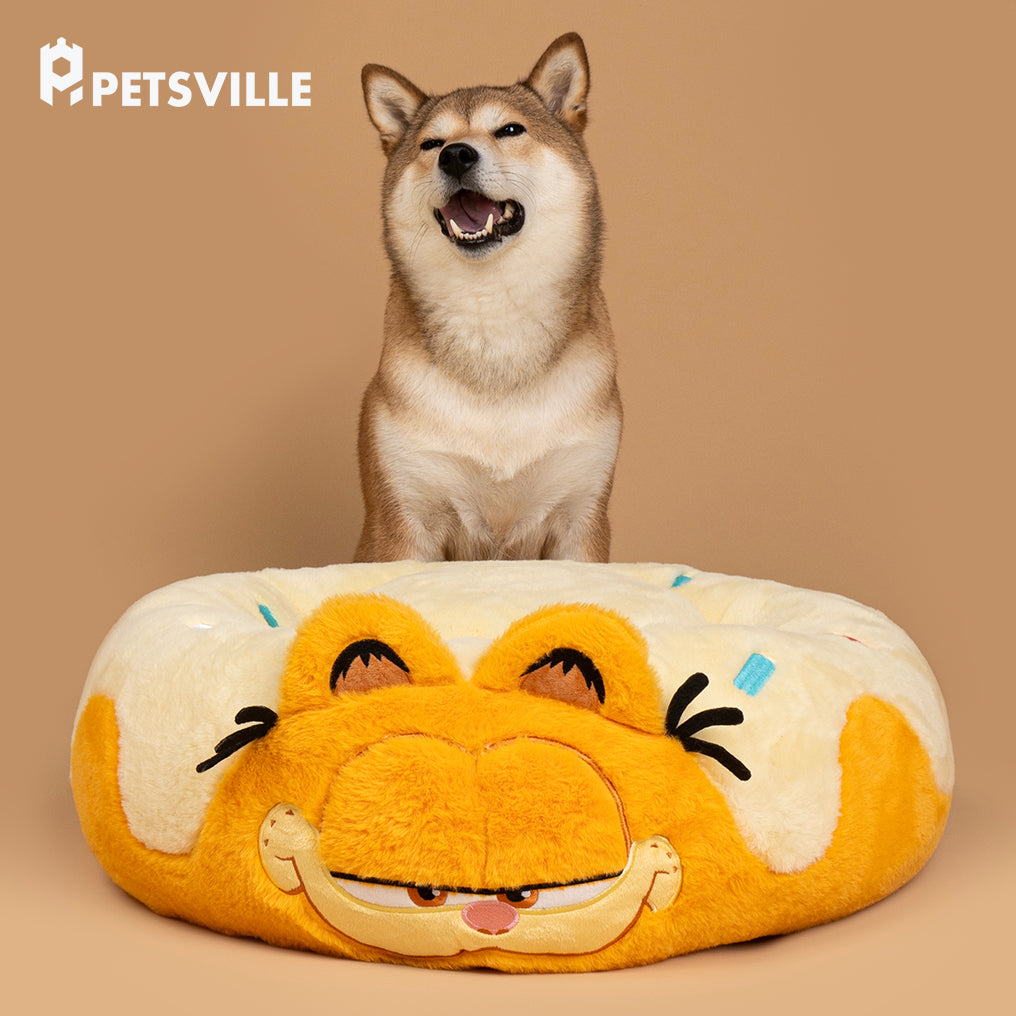 Garfield x Petsville Donut Bed Round | Shortie Friends