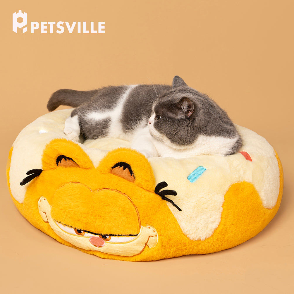 Garfield x Petsville Donut Bed Round | Shortie Friends