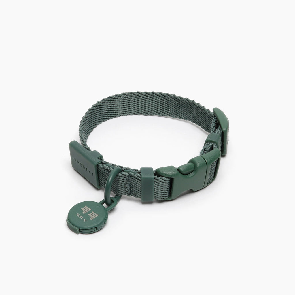 Inherent Macaron Dog Collar - Beige | Lemon | Green | Lavender | Pink | Coral | Blue - Shortie Friends