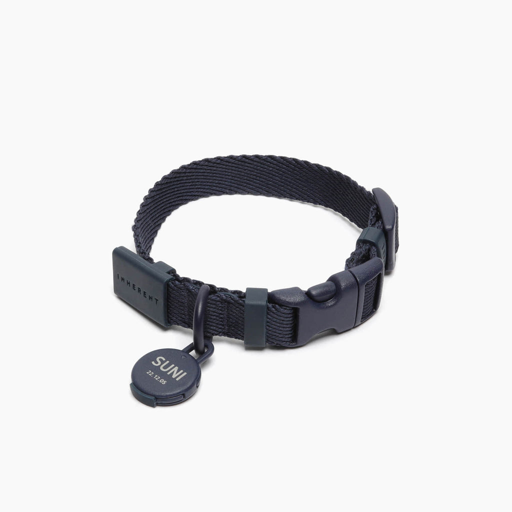 Inherent Macaron Dog Collar - Beige | Lemon | Green | Lavender | Pink | Coral | Blue - Shortie Friends