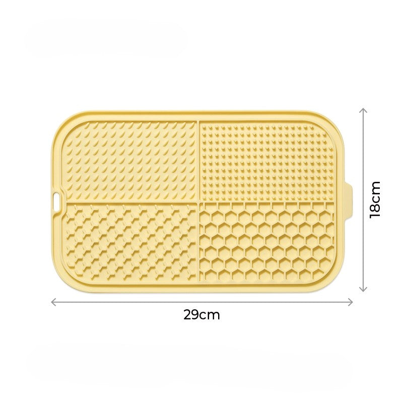 Mango Silicone Slow Feeder Licking Mat - Rectangle | Shortie Friends