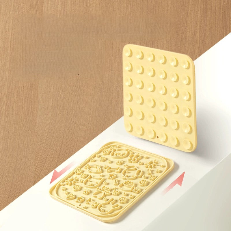 Bowl Mango Silicone Slow Feeder Licking Mat - Square | Shortie Friends