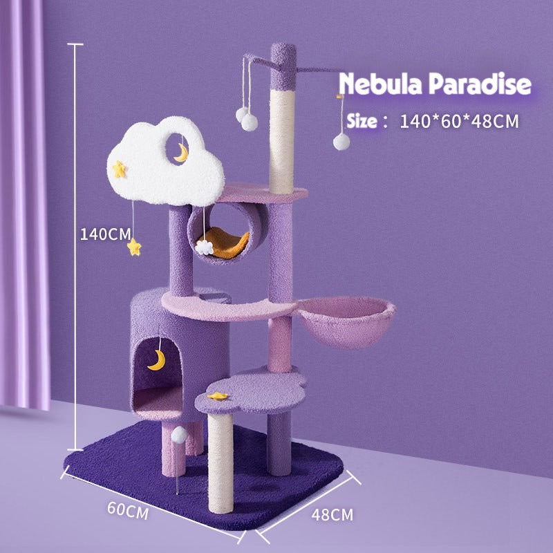 Fantasy Series&nbsp;Nebula Paradise Cat Tree - 1.40M | Shortie Friends
