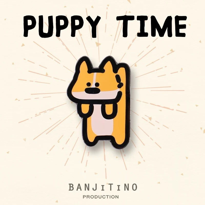 Puppy Time Dangling Puppy Magnet | Shortie Friends