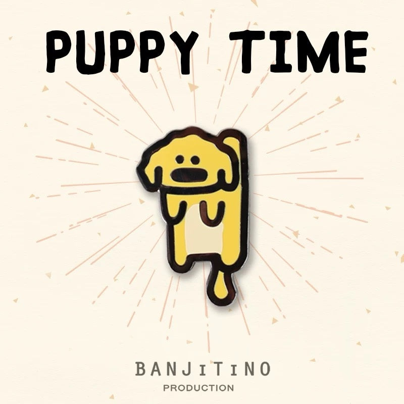 Puppy Time Dangling Puppy Magnet | Shortie Friends