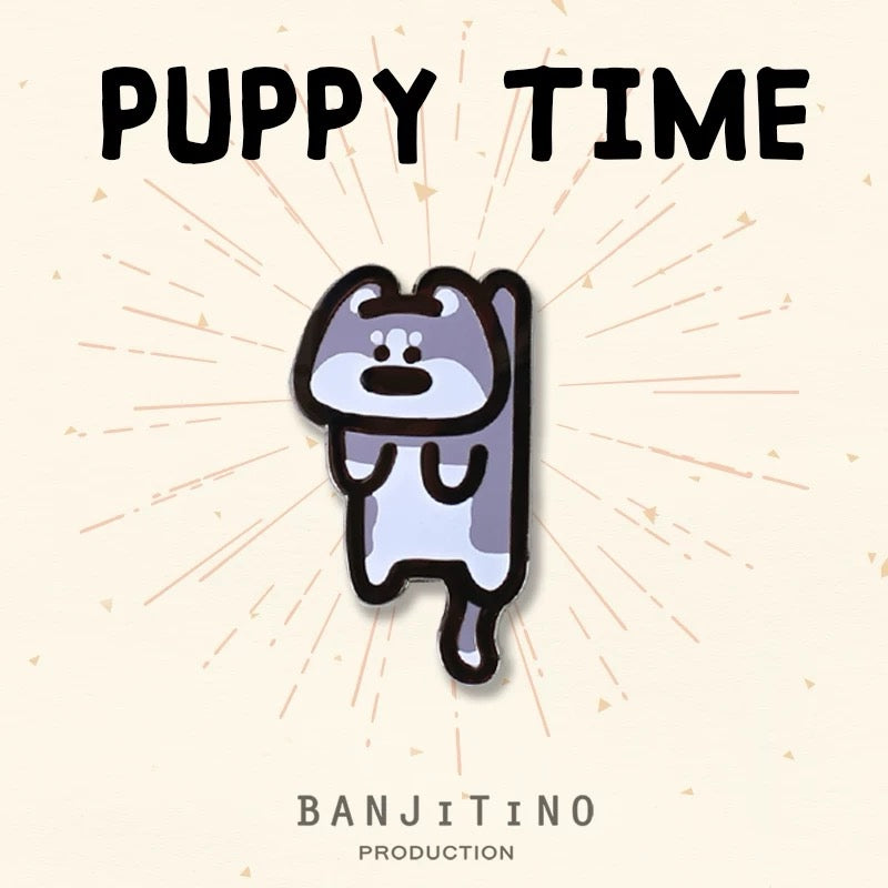 Puppy Time Dangling Puppy Magnet | Shortie Friends