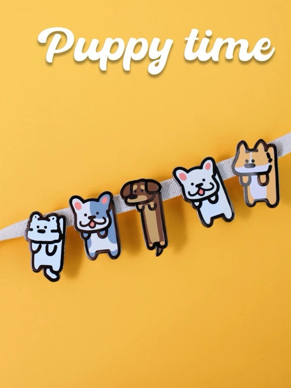 Puppy Time Dangling Puppy Magnet | Shortie Friends