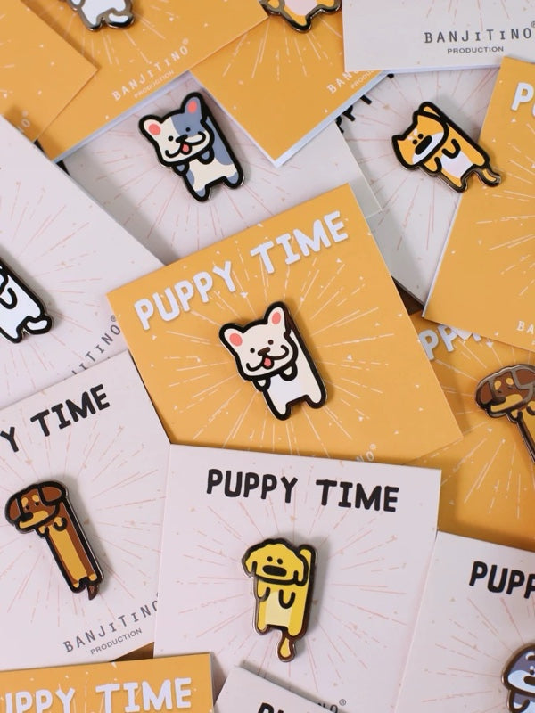 Puppy Time Dangling Puppy Magnet | Shortie Friends