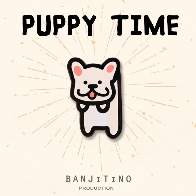 Puppy Time Dangling Puppy Magnet | Shortie Friends