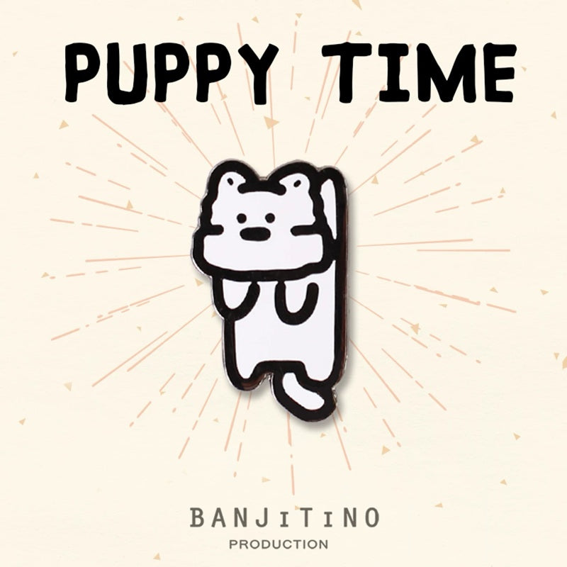 Puppy Time Dangling Puppy Magnet | Shortie Friends