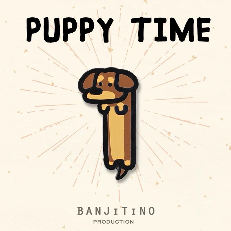 Puppy Time Dangling Puppy Magnet | Shortie Friends