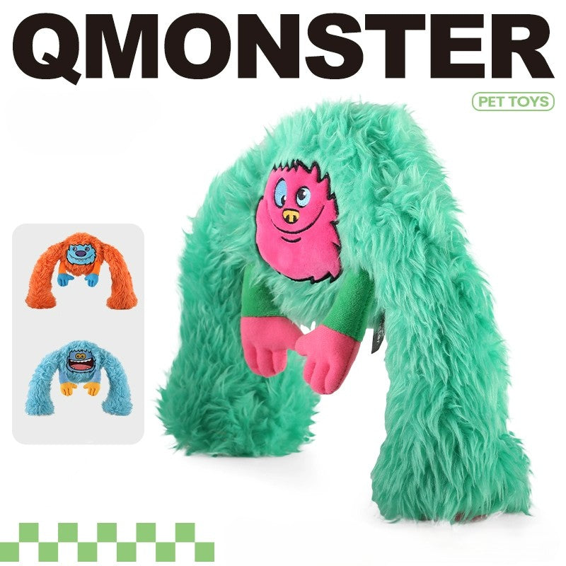QMonster Long Legged Squeaking Plush Toy | Shortie Friends