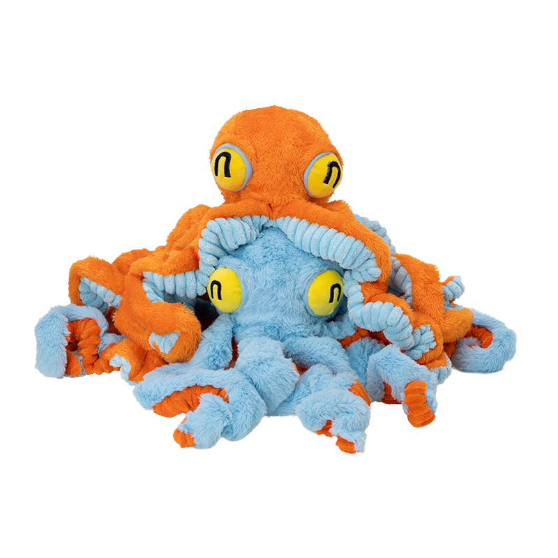 QMonster Big Octopus Squeaking Toy | Shortie Friends