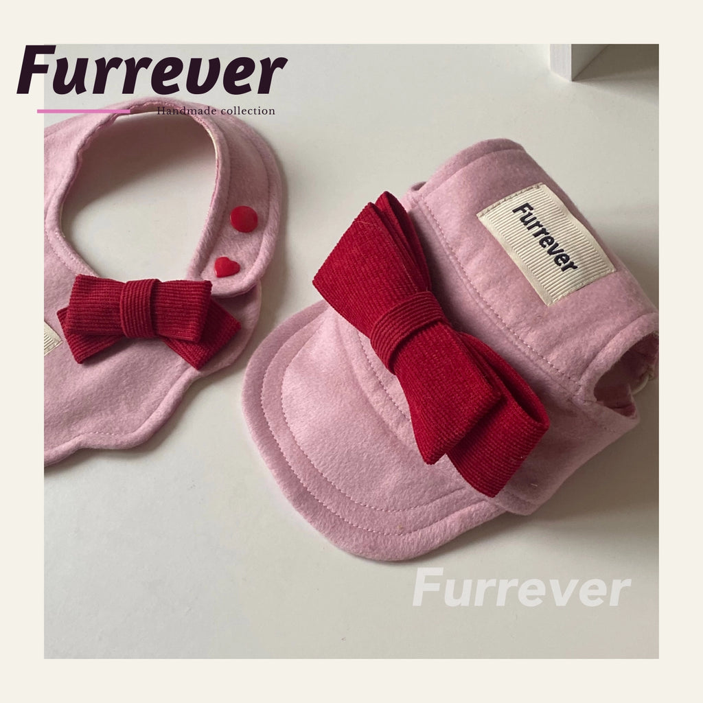 Furrever - Handmade Red Bowtie Cap | Shortie Friends