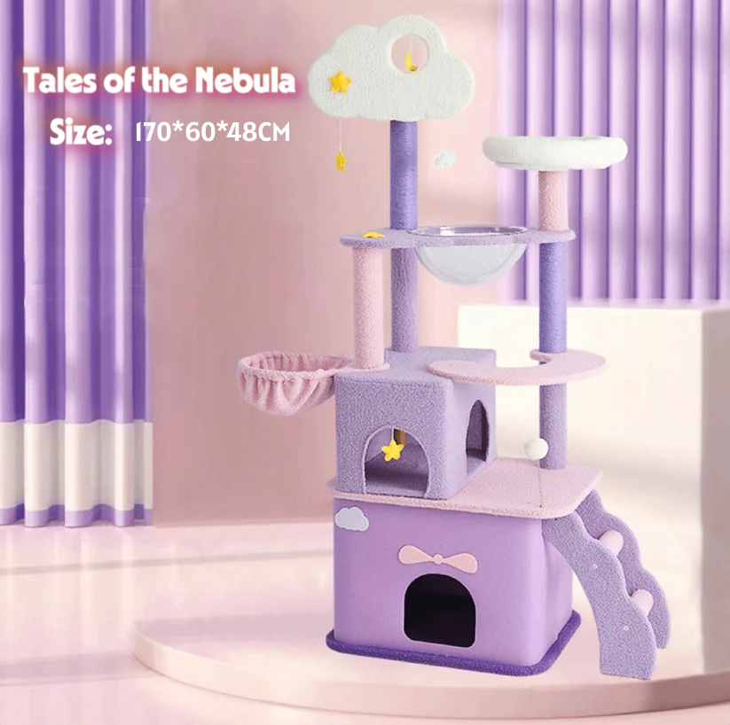 Fantasy Series Tales of the Nebula Cat Tree - 1.70M | Shortie Friends